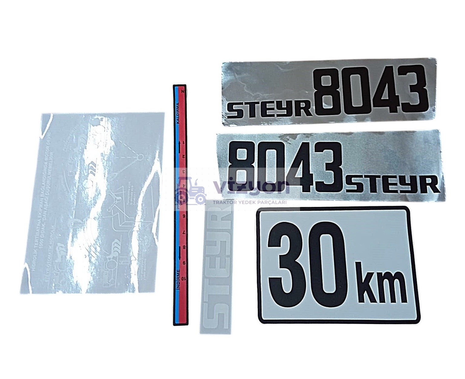 STEYR 8043 TRAKTÖR YAN YAZI TAKIMI