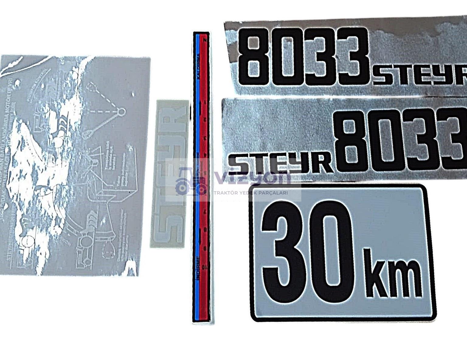STEYR 8033 TRAKTÖR YAN YAZI TAKIMI