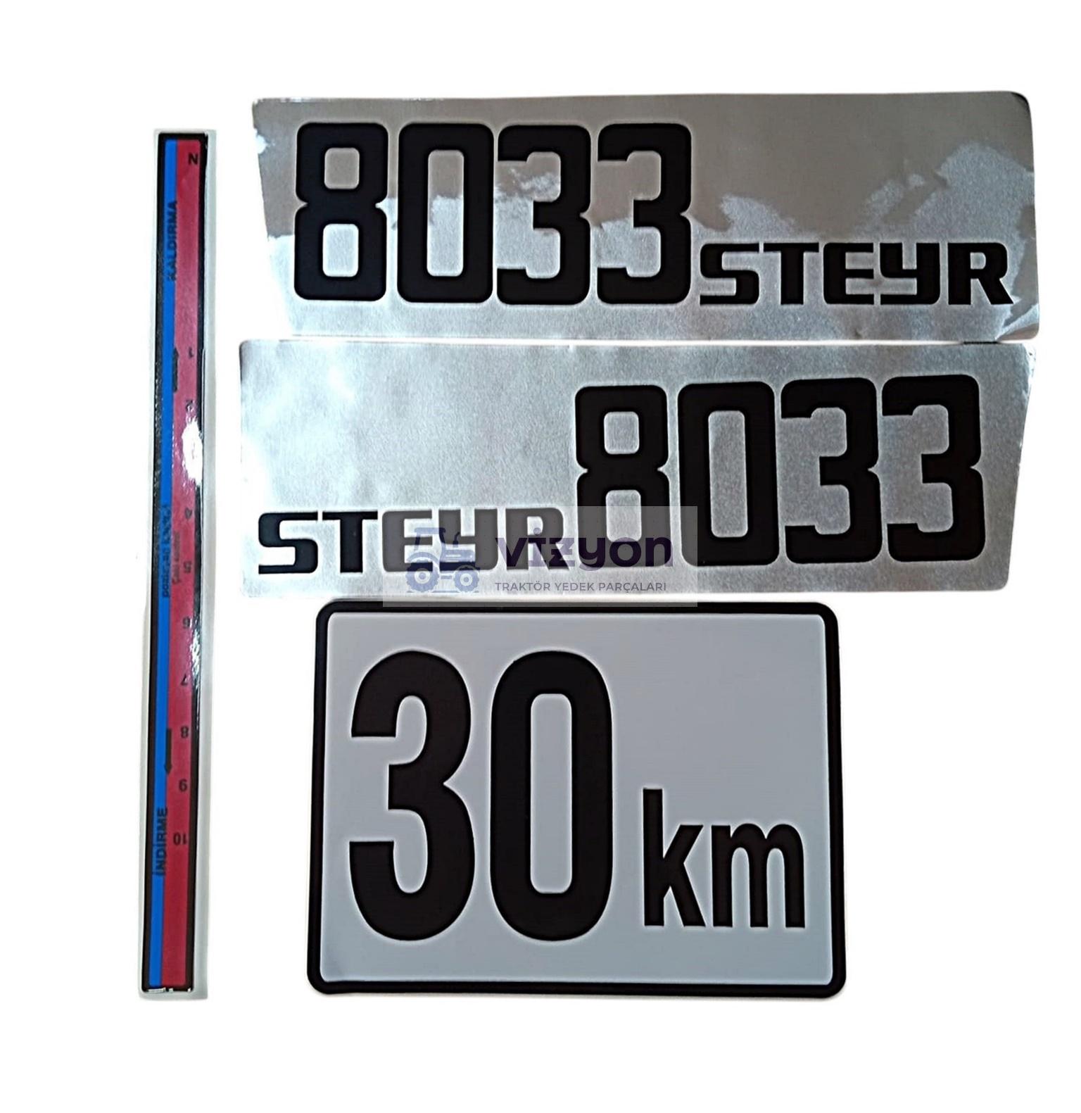 STEYR 8033 TRAKTÖR YAN YAZI TAKIMI