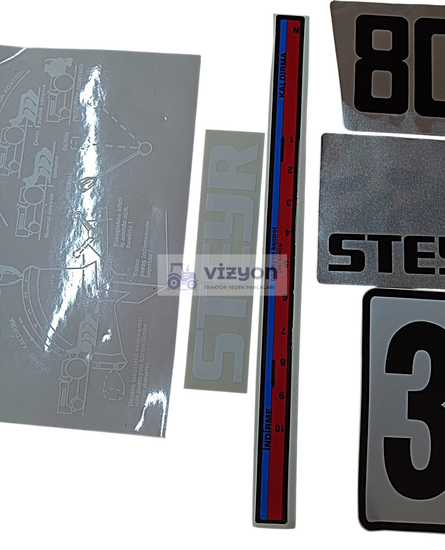 STEYR 8033 TRAKTÖR YAN YAZI TAKIMI