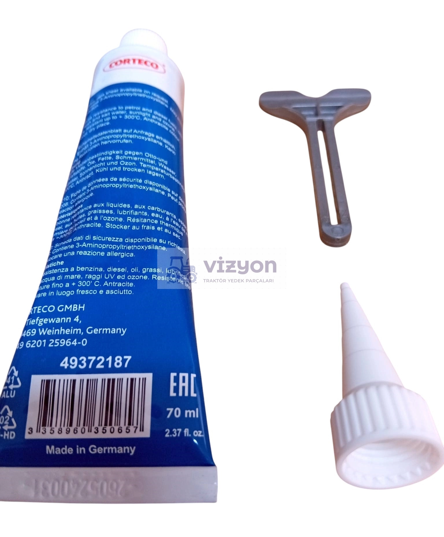 SIVI CONTA 70 ML ( ANTRASİT RENK ) CORTECO EVO300