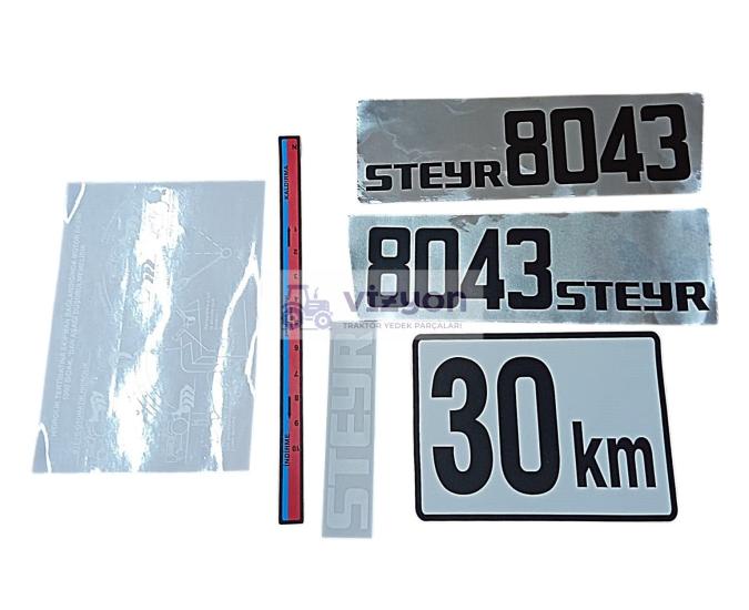 STEYR 8043 TRAKTÖR YAN YAZI TAKIMI